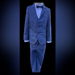 Marks & Spencer Kids Navy Checkered Suit Set 5-6 Years